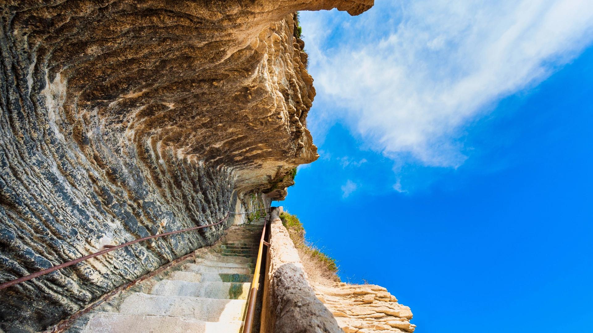 les escalier du Roy d'Aragon à Bonifacio